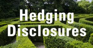 Public Companies to Disclose Stock Hedging Policies and Practices